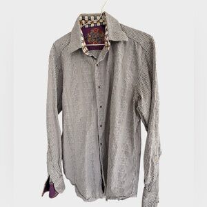 Robert Graham Button Down Shirt, Size large